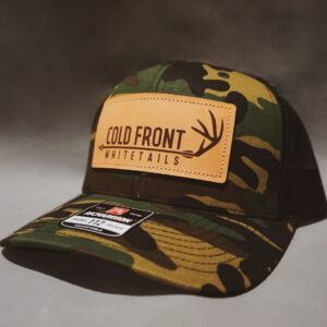 Camo Whitetail Leather Patch Hat